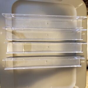 Clear Acrylic Display Shelves - Set of 4